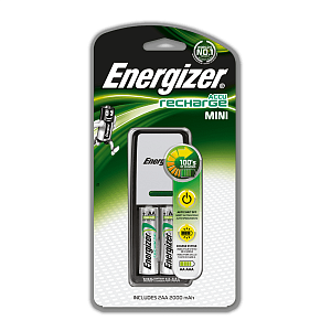 Energizer Accu Recharge MINI Зарядное устройство +2 шт.АА 2000mAh