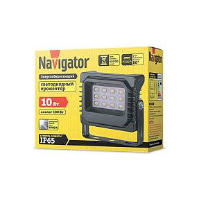 Navigator NFL-P-10-4K-IP65-LED Прожектор светодиодный на 10Вт 220В-720Лм-IP65