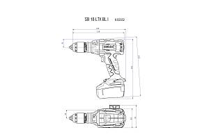 SB 18 LTX BL I Аккумуляторная ударная дрель Metabo