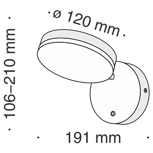 Настенный светильник (бра) Maytoni MOD070WL-L8B3K