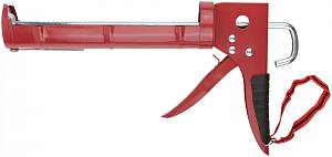 Пистолет для герметика 225 мм полукорпусной усиленный, зубчатый шток KУРС